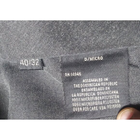 Bill Blass Pants Pleated Slacks Trousers 40x32 blue cuffed hems adjustable waist - Picture 7 of 9